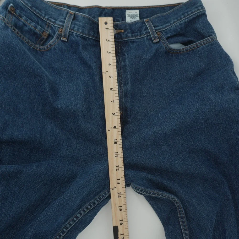 Levis 550 Relaxed Fit Tapered Leg Jeans Mens 35x28 Blue Medium Wash Denim